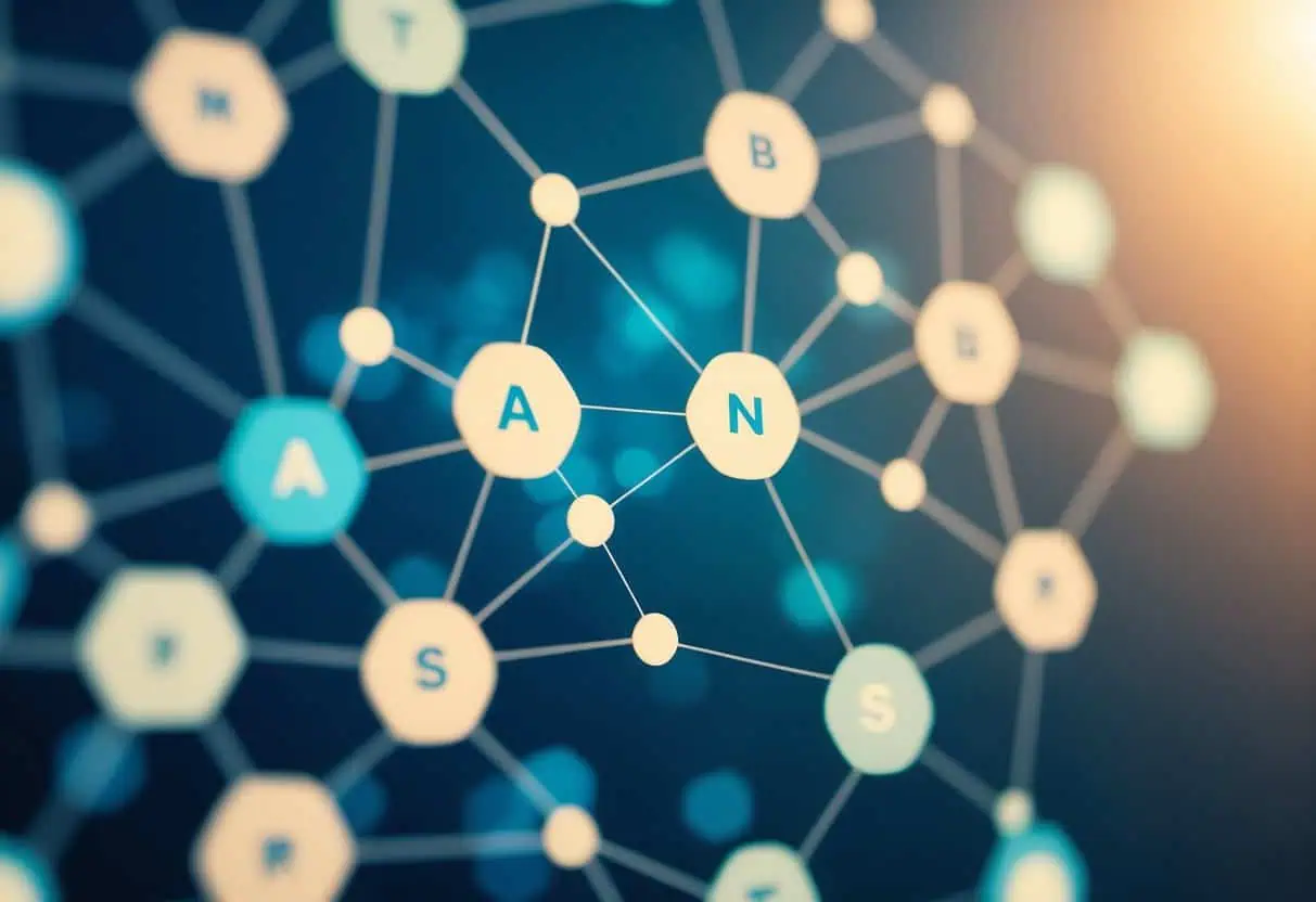 A network of interconnected nodes representing digital attribution methods